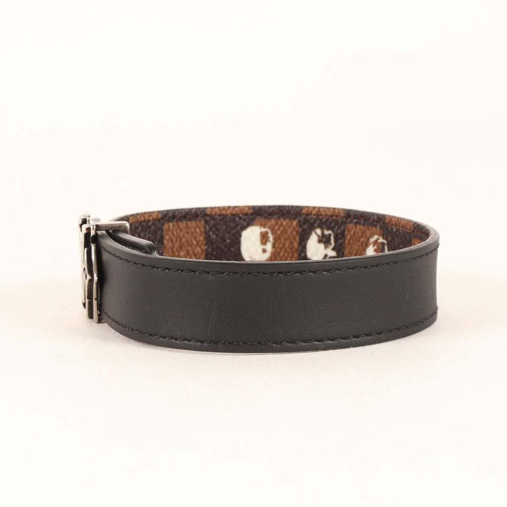 LOUIS VUITTON Black Damier Charm Bracelet - Picture 5 of 8